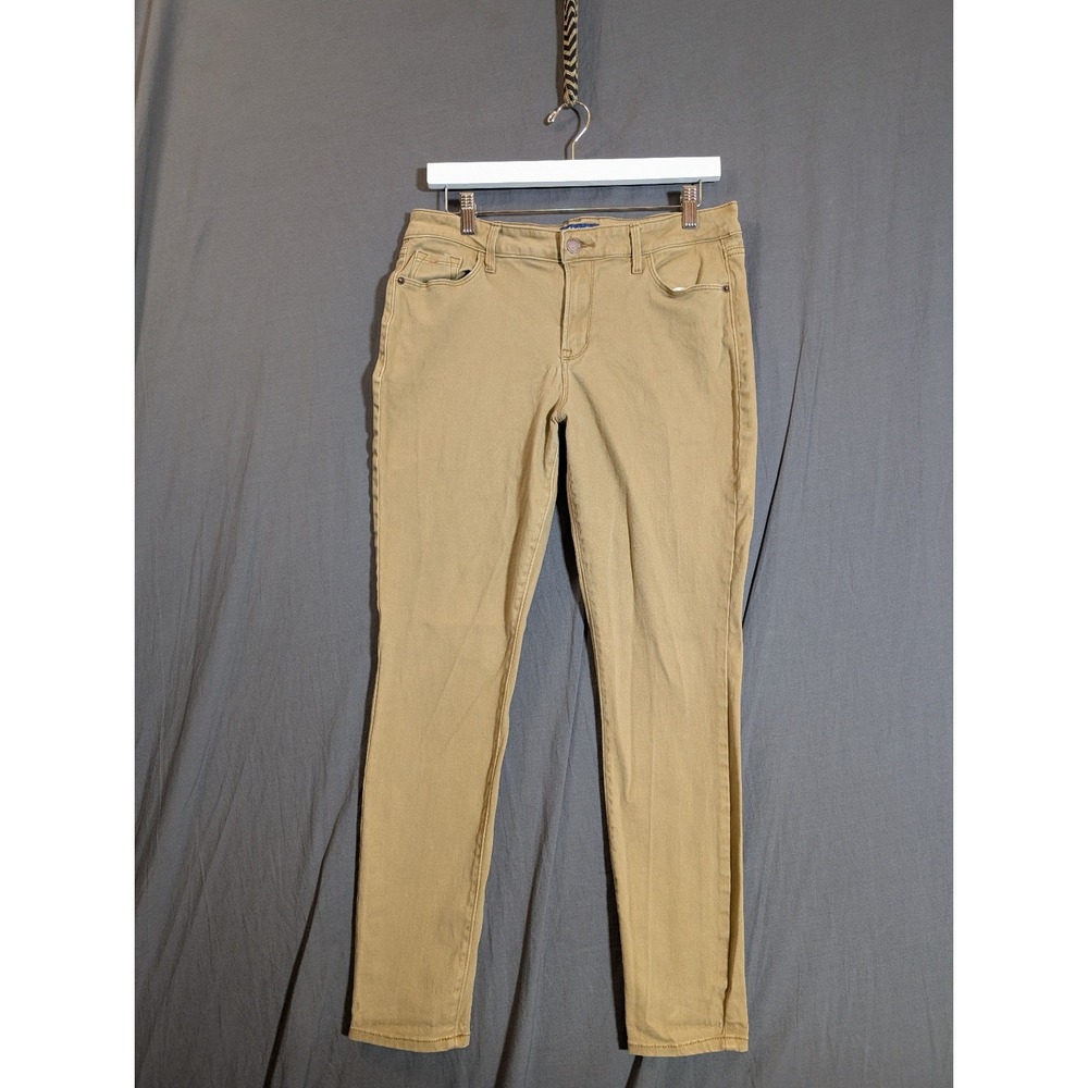 Old Navy Women's The Rockstar‎ Jeans Size 12 Mid Rise Khaki  Skinny Leg